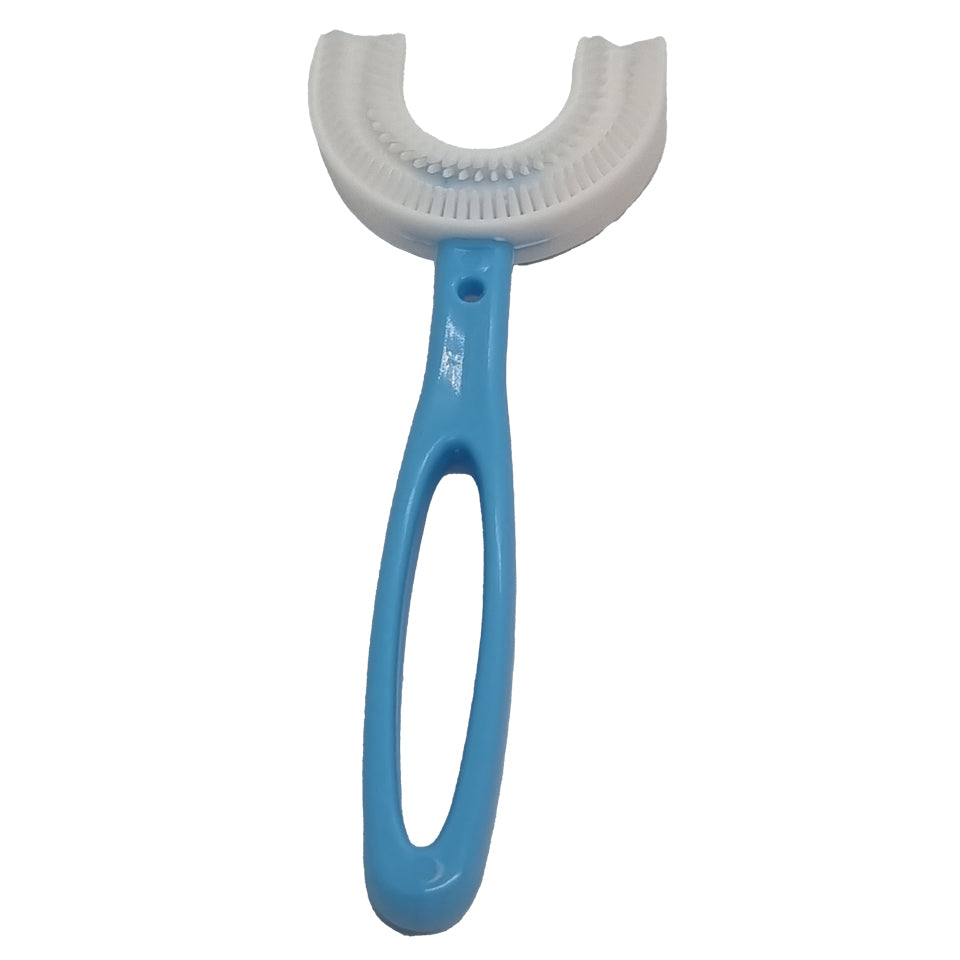 U-formad barntandborste blå/ lång